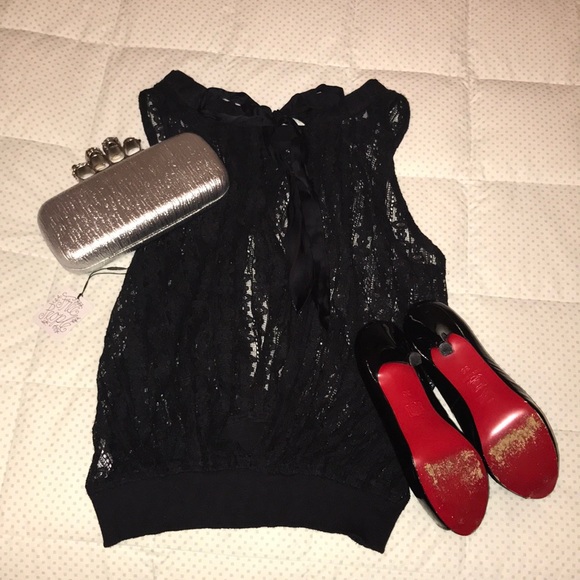 💐 Free People One - Sleeveless Lace Top - Picture 4 of 8